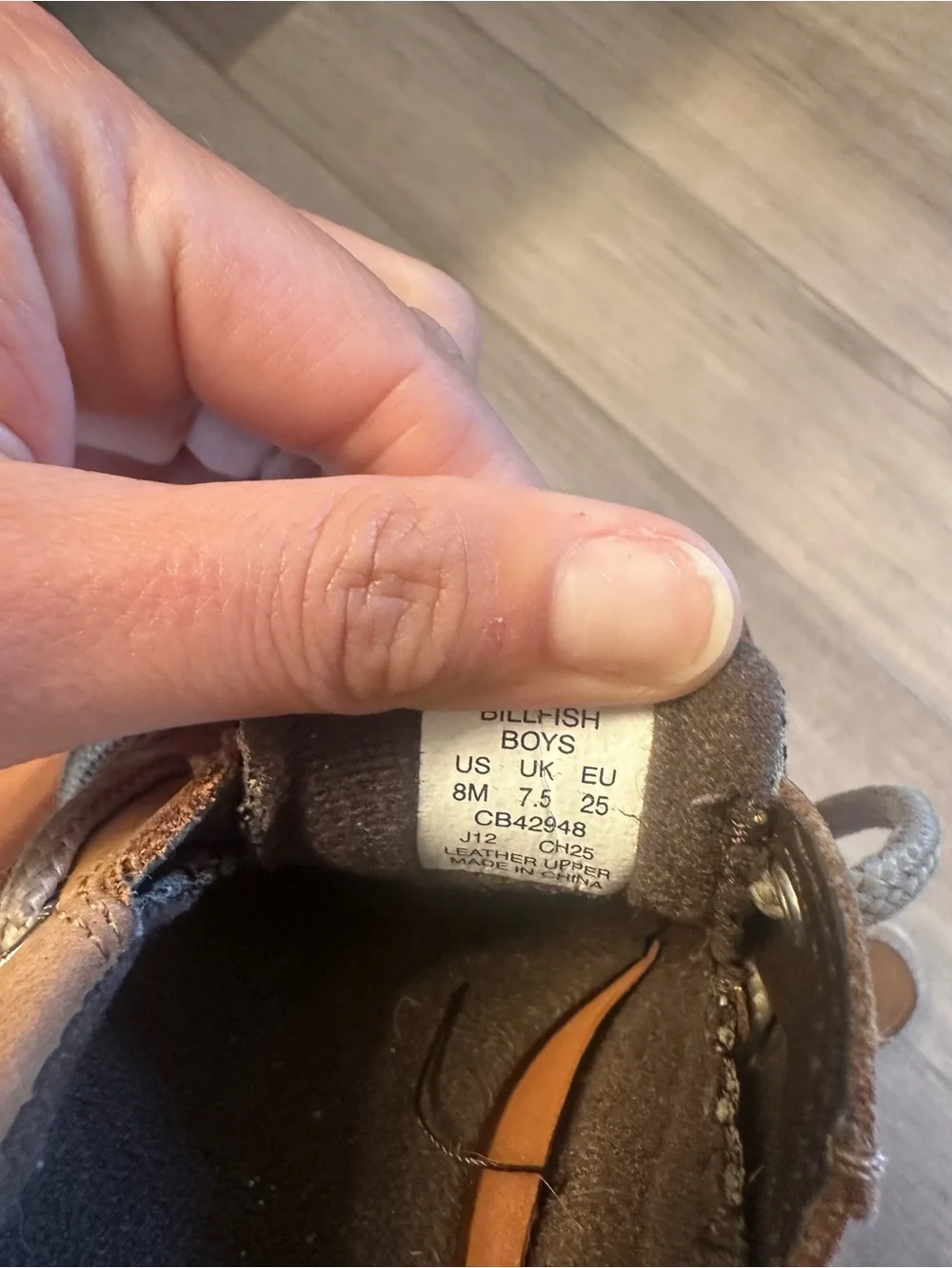 Sperry Toddlers Tan Brown Leather Boat Shoes